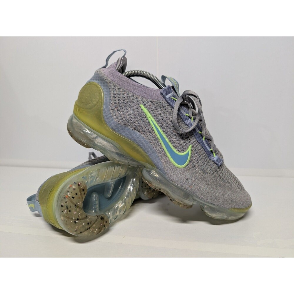 Nike Vapormax Flyknit 2020 Particle Grey Liquid Lime US 10.5 DH4084-003